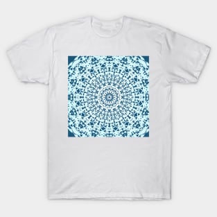 Blue Zen Meditation Mandala #2 T-Shirt